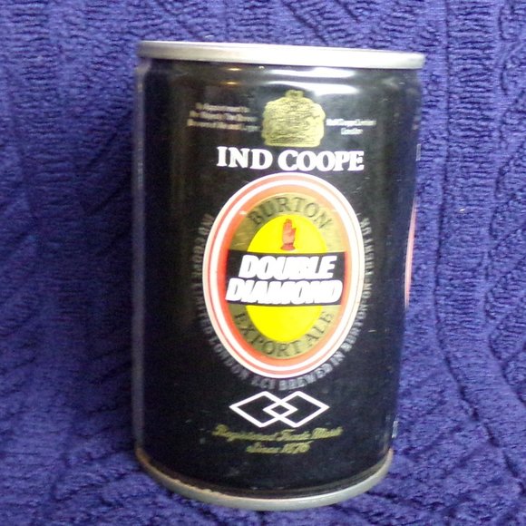 Rare IND COOPE BURTON DOUBLE DIAMOND EXPORT ALE 275 Ml BEER CAN LONDON pull top - Picture 2 of 7